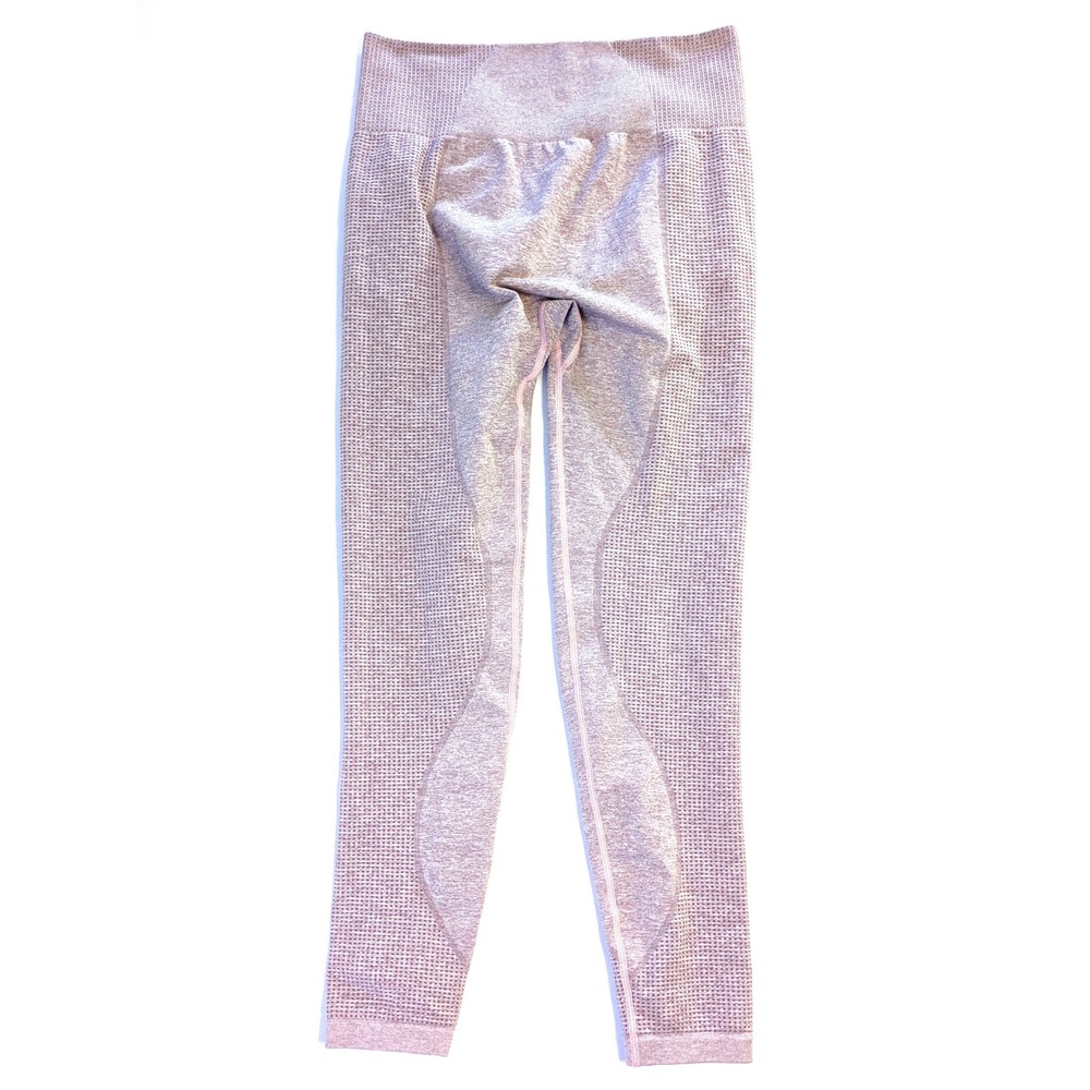 High Waisted Leggings Mauve Heather Mesh Athletic Tights Womens XS *No Tags*